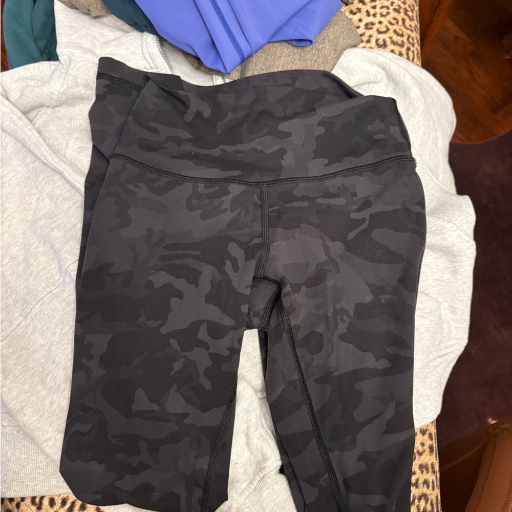 lululemon athletica Black Camo Leggings